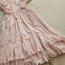 Load image into Gallery viewer, Vintage Martha&#39;s Miniatures Pink Ruffled Maxi Dress 5t
