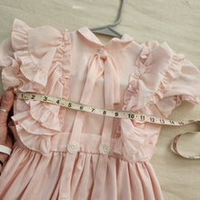 Load image into Gallery viewer, Vintage Martha&#39;s Miniatures Pink Ruffled Maxi Dress 5t
