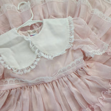 Load image into Gallery viewer, Vintage Martha&#39;s Miniatures Pink Semi-Sheer Full Circle Dress 5t/6
