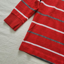 Load image into Gallery viewer, Vintage Red Striped Long Sleeve Shirt 3t
