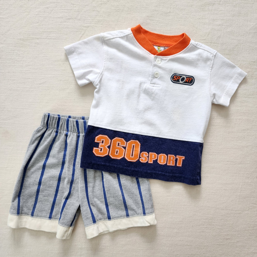 Vintage Sport Tee & Shorts Set 12-24 months