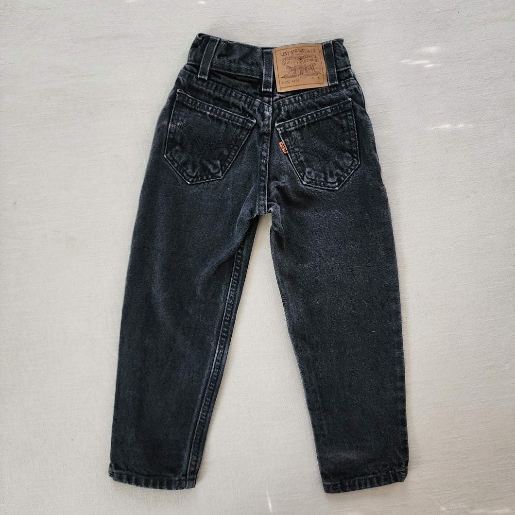 Vintage Levi's Black 550 Fit Jeans Orange Tab 4t SLIM