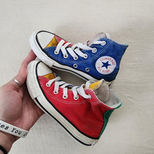 Load image into Gallery viewer, Converse Color Block Hightop Shoes toddler 11
