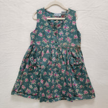 Load image into Gallery viewer, Vintage Jeanjer Fall Floral 90s Dress kids 6 *play
