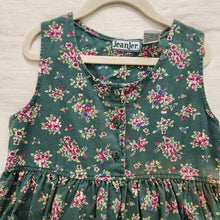 Load image into Gallery viewer, Vintage Jeanjer Fall Floral 90s Dress kids 6 *play
