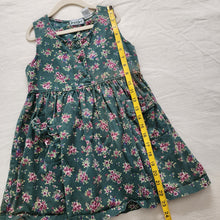 Load image into Gallery viewer, Vintage Jeanjer Fall Floral 90s Dress kids 6 *play
