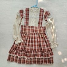Load image into Gallery viewer, Vintage Fall Plaid Dress kids 7
