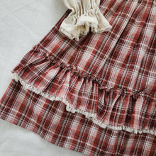Load image into Gallery viewer, Vintage Fall Plaid Dress kids 7
