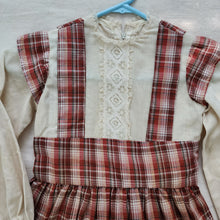 Load image into Gallery viewer, Vintage Fall Plaid Dress kids 7
