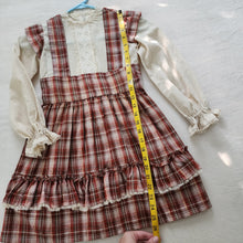 Load image into Gallery viewer, Vintage Fall Plaid Dress kids 7
