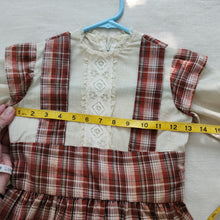 Load image into Gallery viewer, Vintage Fall Plaid Dress kids 7
