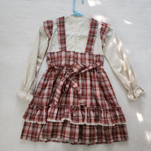 Load image into Gallery viewer, Vintage Fall Plaid Dress kids 7
