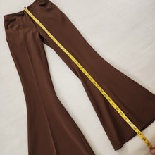 Load image into Gallery viewer, Vintage 70s Flared Brown Pants kids 12/14
