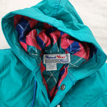 Load image into Gallery viewer, Vintage Teal Rain Coat Flannel Lined 5t
