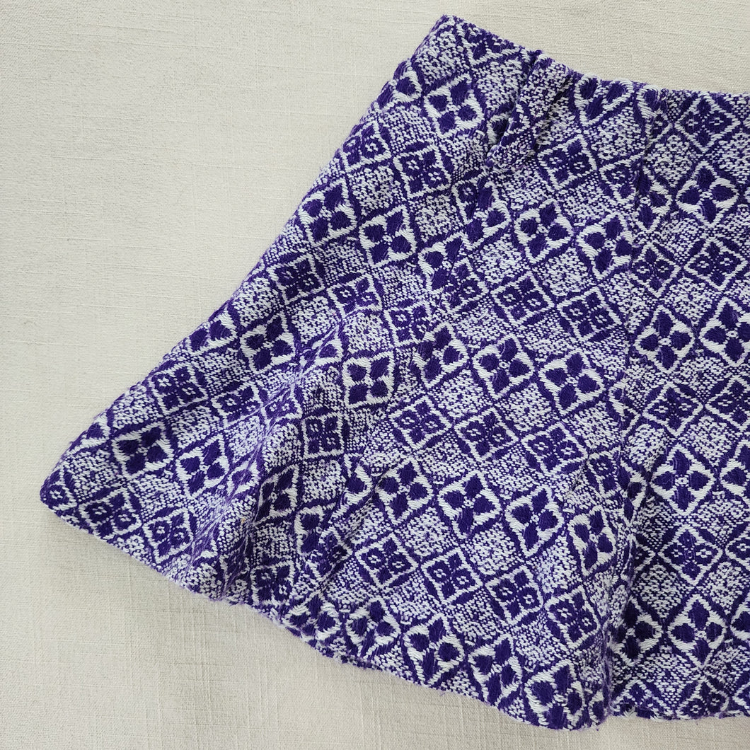 Vintage Purple Kaleidoscope Skirt kids 6/7