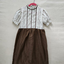 Load image into Gallery viewer, Vintage Neutral Maxi Dress kids 6/7
