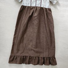 Load image into Gallery viewer, Vintage Neutral Maxi Dress kids 6/7
