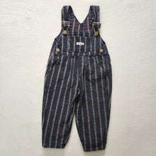 Load image into Gallery viewer, Vintage Cutecumber Black Pattern Overalls 2t
