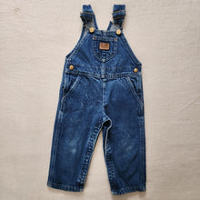 Load image into Gallery viewer, Vintage Lee Leather Patch Overalls 24 months

