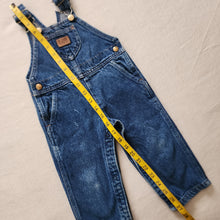 Load image into Gallery viewer, Vintage Lee Leather Patch Overalls 24 months
