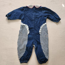 Load image into Gallery viewer, Vintage Healthtex Girly Denim Bodysuit 24 months
