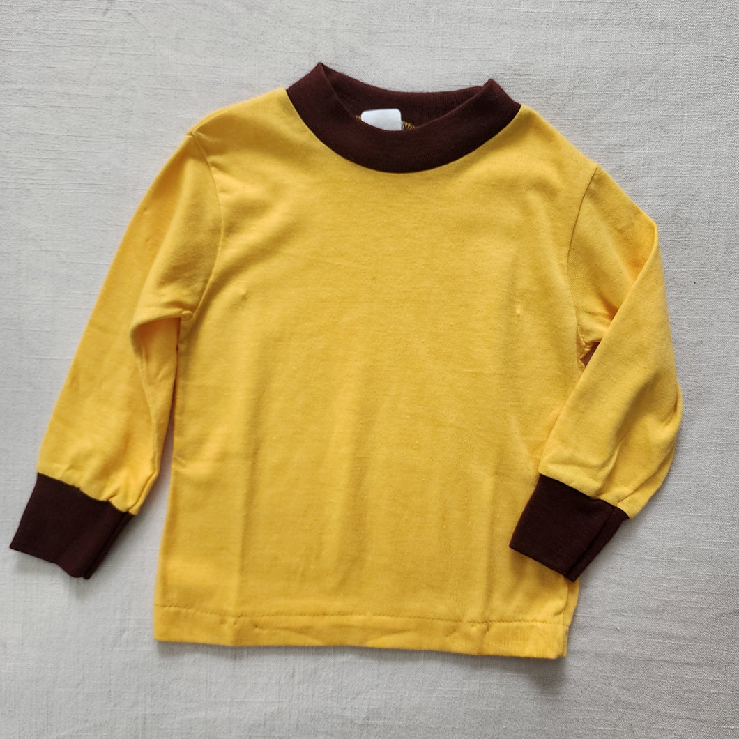 Vintage Yellow/Brown Long Sleeve 3t