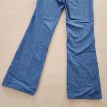 Load image into Gallery viewer, Vintage Deadstock Blue Flared Pants kids 12 SLIM
