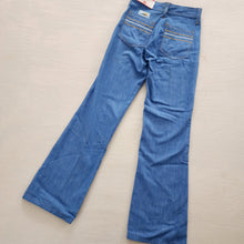 Load image into Gallery viewer, Vintage Deadstock Blue Flared Pants kids 12 SLIM
