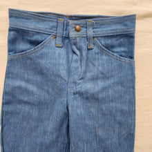 Load image into Gallery viewer, Vintage Deadstock Blue Flared Pants kids 12 SLIM
