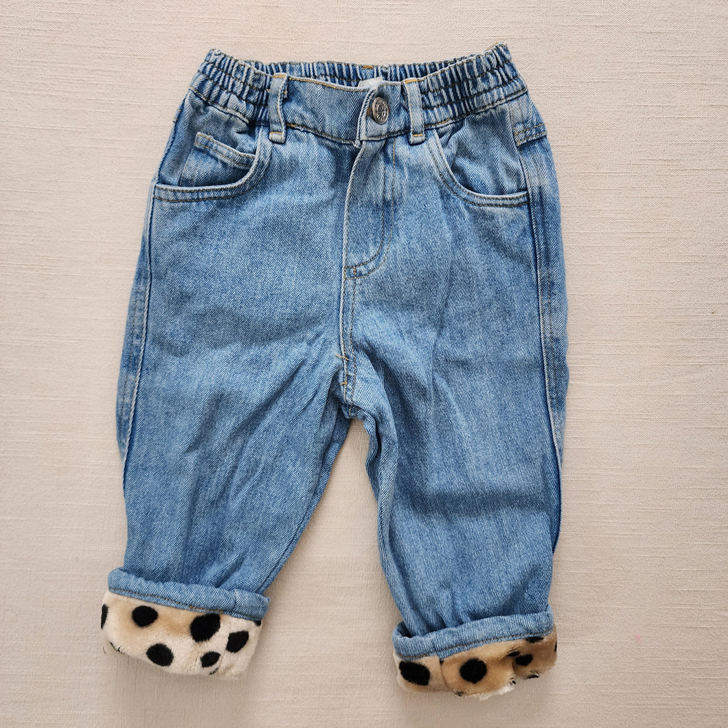 Vintage Leopard Cuffed Jeans  18 months