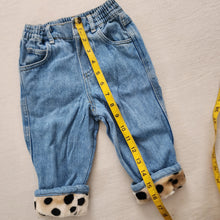 Load image into Gallery viewer, Vintage Leopard Cuffed Jeans  18 months
