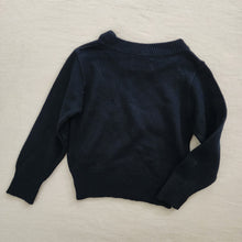 Load image into Gallery viewer, Vintage Black Knit Sweater Shirt 5t
