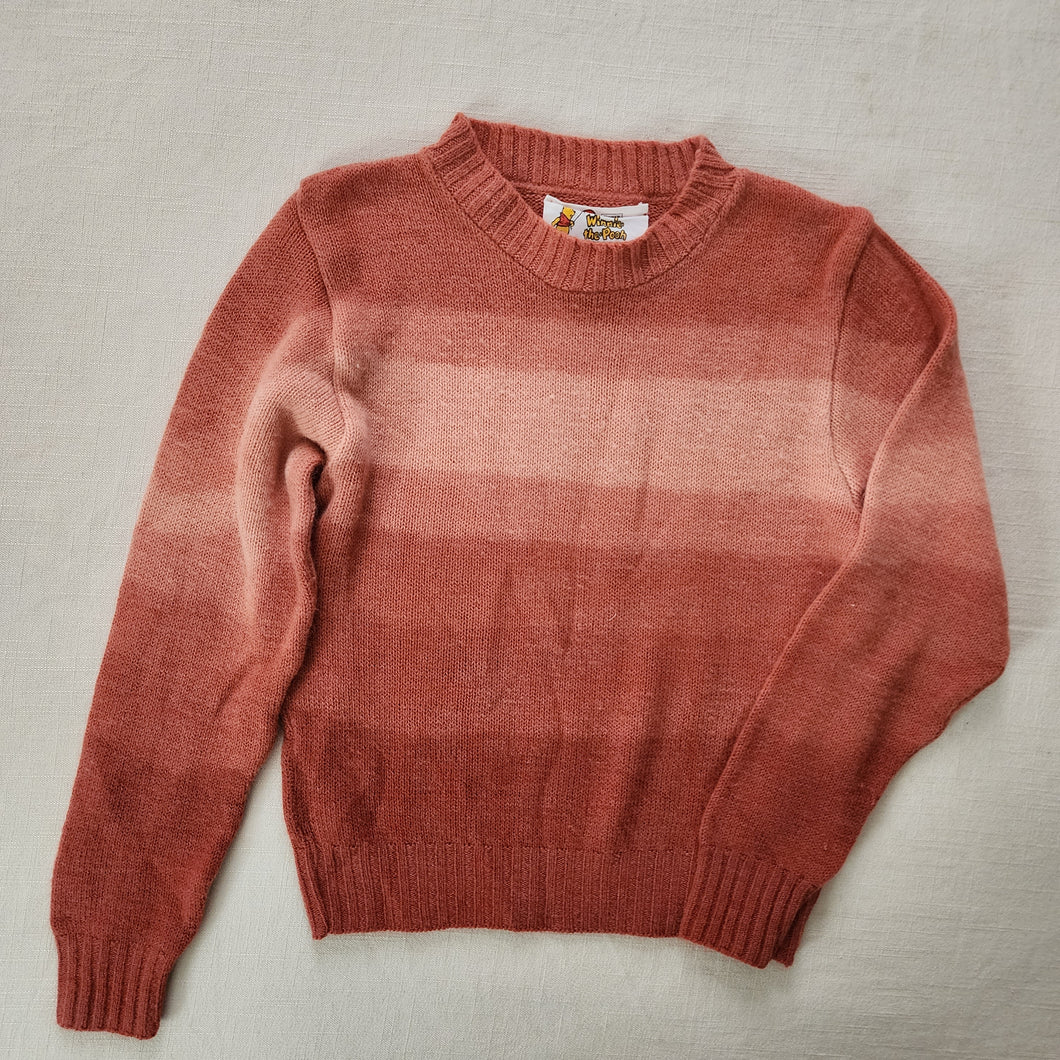 Vintage Rust Ombre Knit Sweater kids 8/10