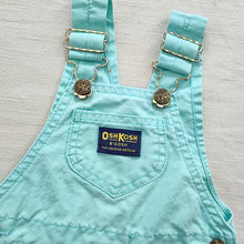 Load image into Gallery viewer, Vintage Oshkosh Minty Blue Shortalls 18 months
