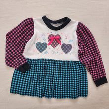 Load image into Gallery viewer, Vintage Gingham Heart Tunic 4t/5t
