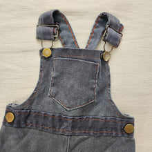 Load image into Gallery viewer, Vintage Faded Grey Overalls 6-12 months
