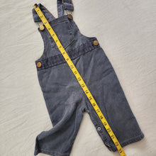 Load image into Gallery viewer, Vintage Faded Grey Overalls 6-12 months
