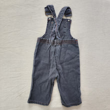 Load image into Gallery viewer, Vintage Faded Grey Overalls 6-12 months
