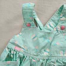 Load image into Gallery viewer, Vintage Lee Floral &amp; Bug Bubble Shortalls 18 months
