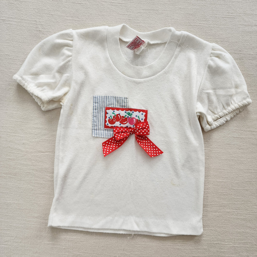 Vintage Cherry Girly Shirt 2t