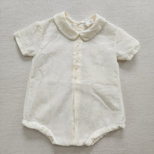 Load image into Gallery viewer, Vintage Off-white Romper 12 months
