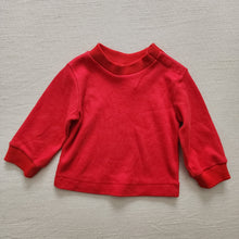 Load image into Gallery viewer, Vintage Red Mock Neck Long Sleeve 3-6 months

