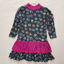 Load image into Gallery viewer, Vintage 80s Pattern Dress kids 8/10
