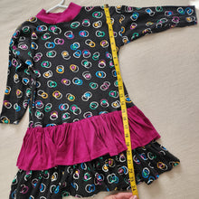 Load image into Gallery viewer, Vintage 80s Pattern Dress kids 8/10
