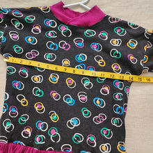 Load image into Gallery viewer, Vintage 80s Pattern Dress kids 8/10
