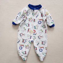 Load image into Gallery viewer, Vintage Circus Animal Footed PJs 3-6 months
