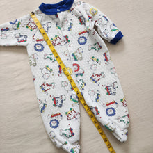 Load image into Gallery viewer, Vintage Circus Animal Footed PJs 3-6 months
