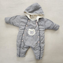 Load image into Gallery viewer, Vintage Grid Hooded Snowsuit 3-6 months
