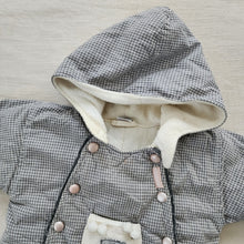 Load image into Gallery viewer, Vintage Grid Hooded Snowsuit 3-6 months
