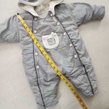 Load image into Gallery viewer, Vintage Grid Hooded Snowsuit 3-6 months
